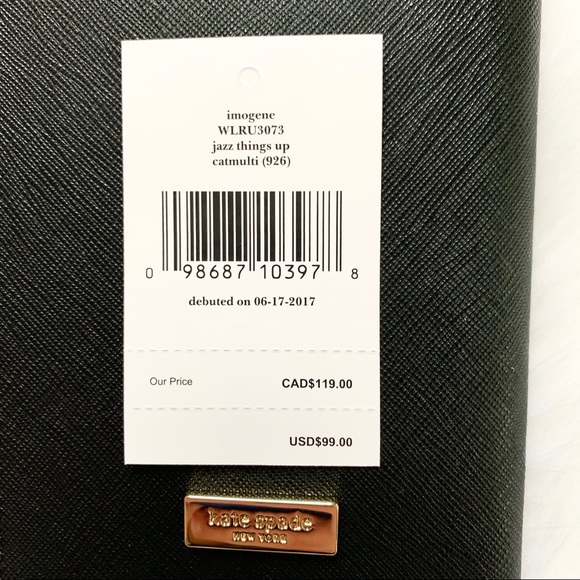 Jazz things up passport holder Kate spade black - Picture 4 of 5